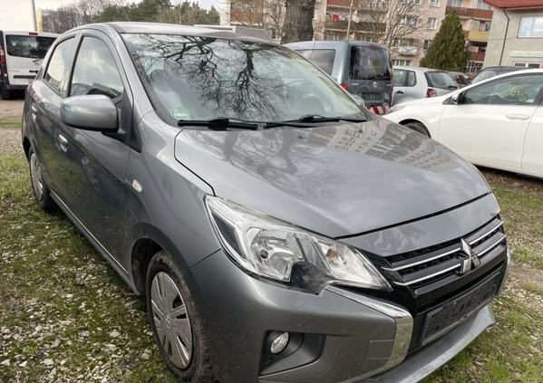 Mitsubishi Space Star cena 33333 przebieg: 56000, rok produkcji 2021 z Biskupiec małe 46